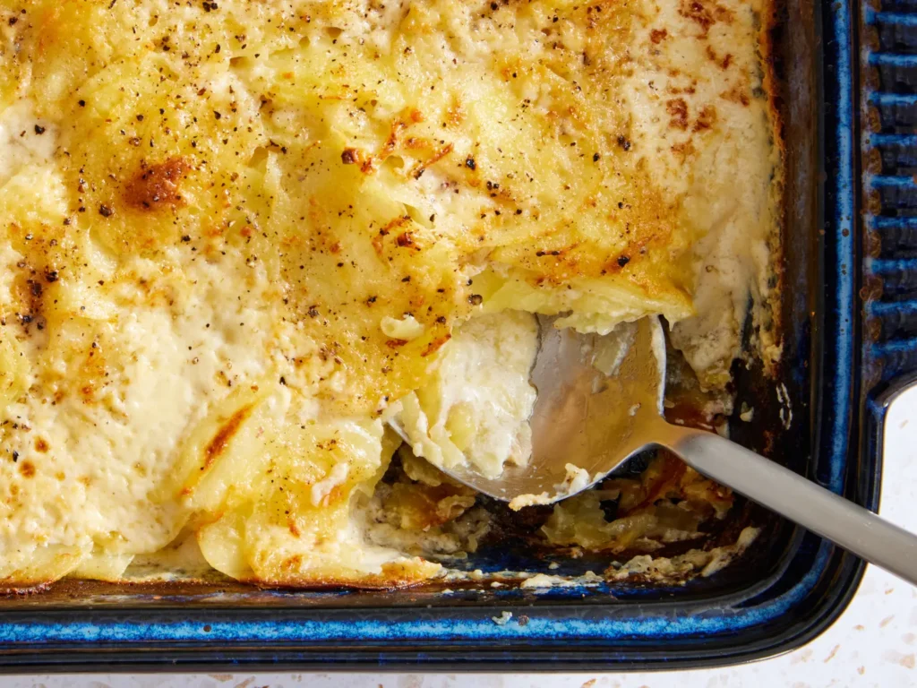 Cacio e Pepe Potato Gratin